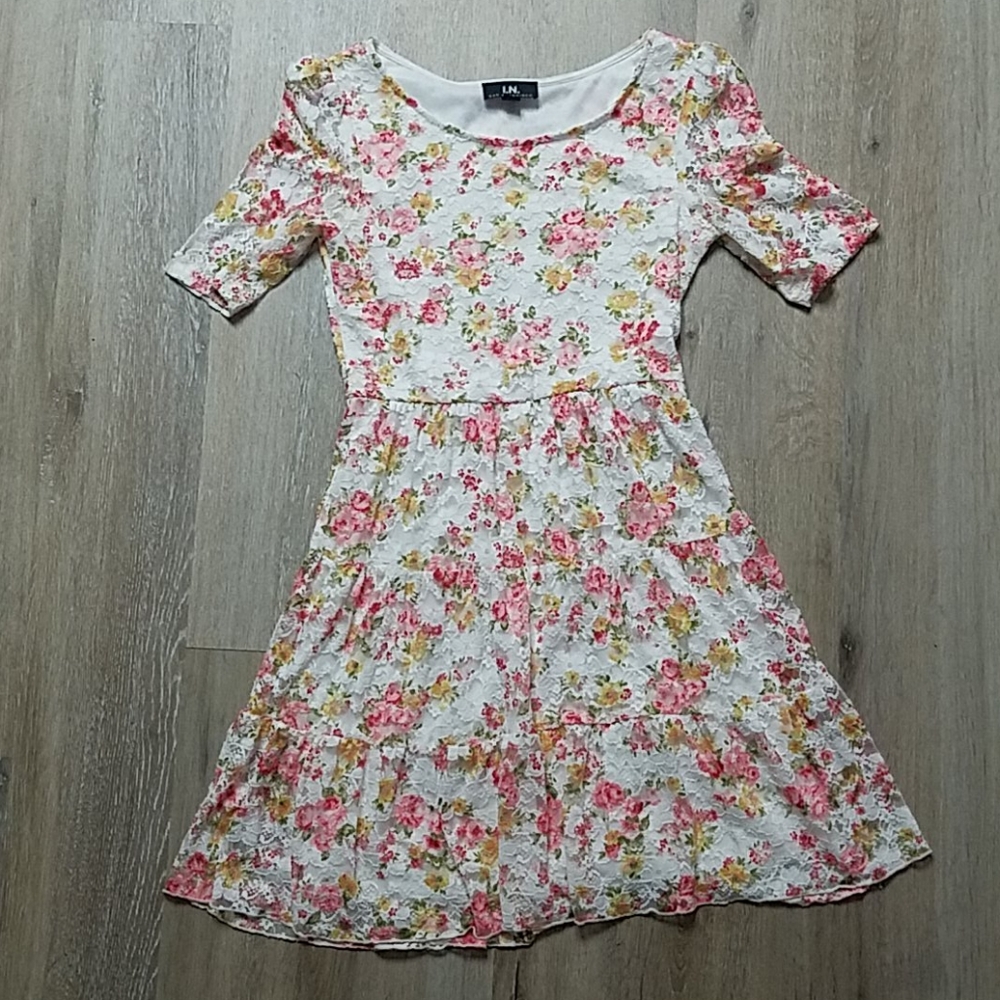 White Floral Dress